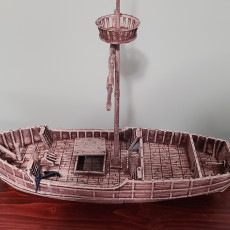 Picture of print of Dark Realms Medieval Scenery - Merchant Trading Ship