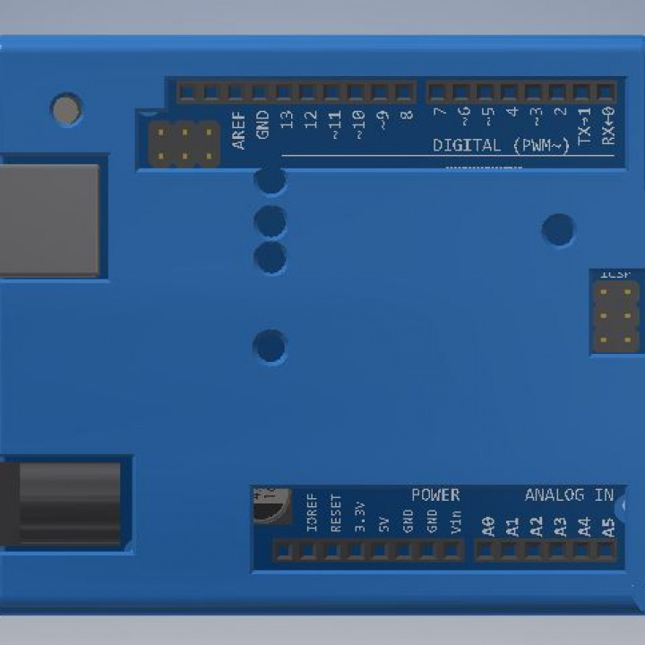 3D Printable Arduino UNO Case by Patryk Balazy
