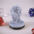 Undead Dwarf Miniature - pre-supported print image