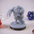 Undead Dwarf Miniature - pre-supported print image