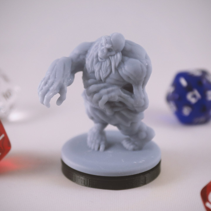 Undead Dwarf Miniature - pre-supported image