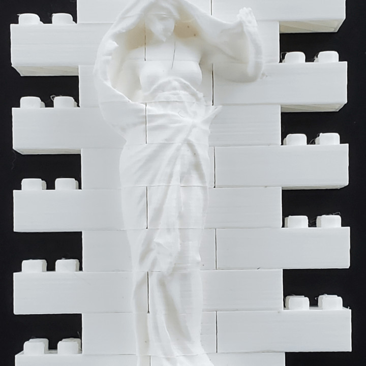Montini Nature Unveiling Herself before Science Wall Set (Lego Compatible) image