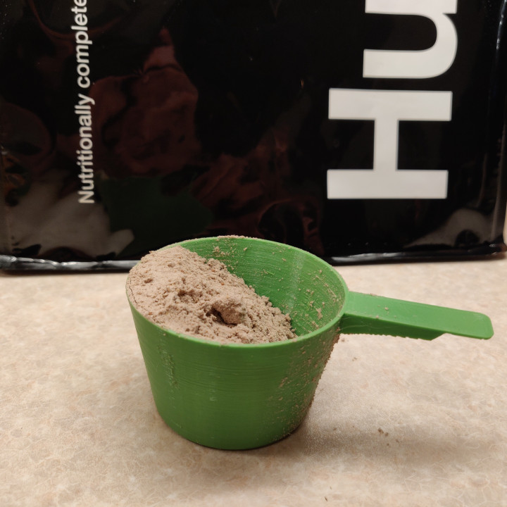 3D Printable New Huel Scoop (released 2020) by Alexander Preis