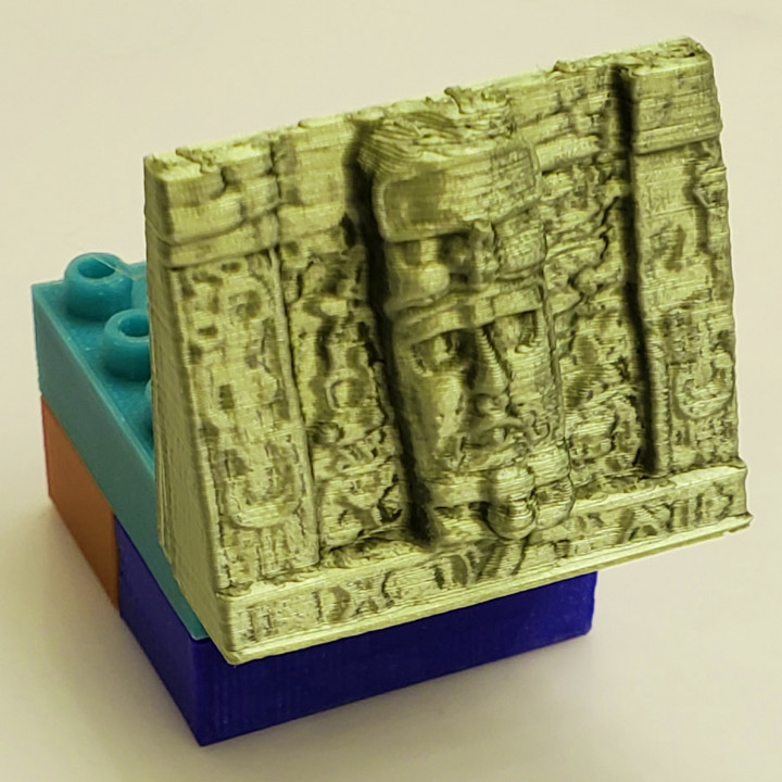 Montini Maya Temple of Masks Left (Lego Compatible) image