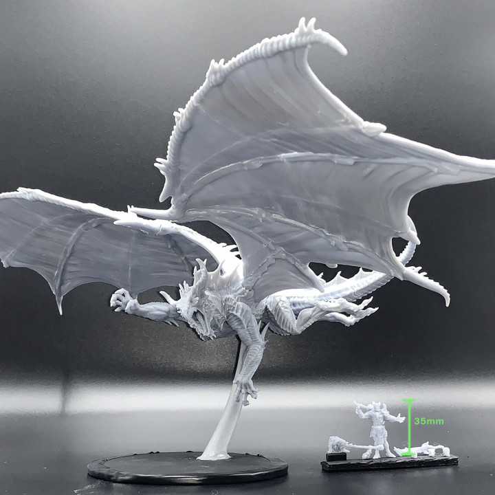 3D Printable Red Dragon pose #2 by Mini Monster Mayhem