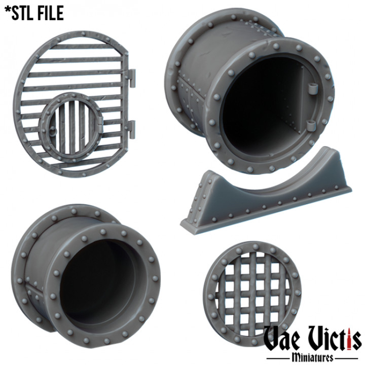 Sewer pipes image