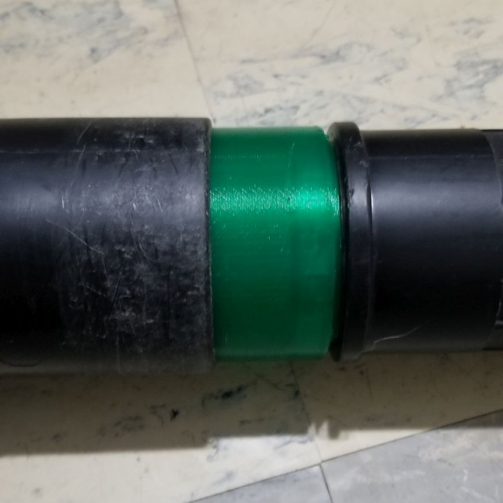3D Printable Shopvac Hose adapter by Ronald J Knerr