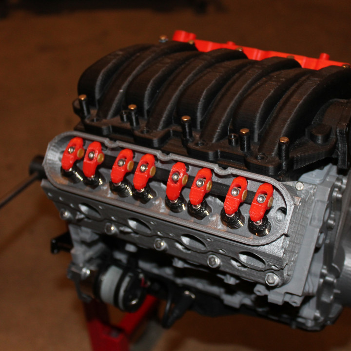 3D Printable Chevy Camaro LS3 V8 Engine - Scale Working Model by Eric G ...