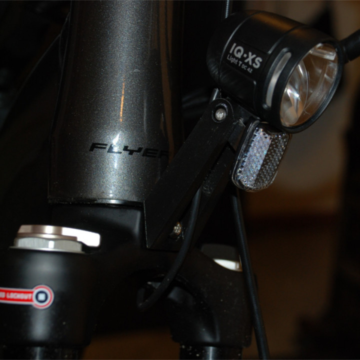 Holding arm for bicycle front light image