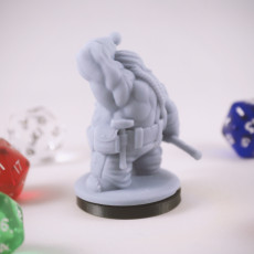 Picture of print of Dwarven Miner Miniature - pre-supported