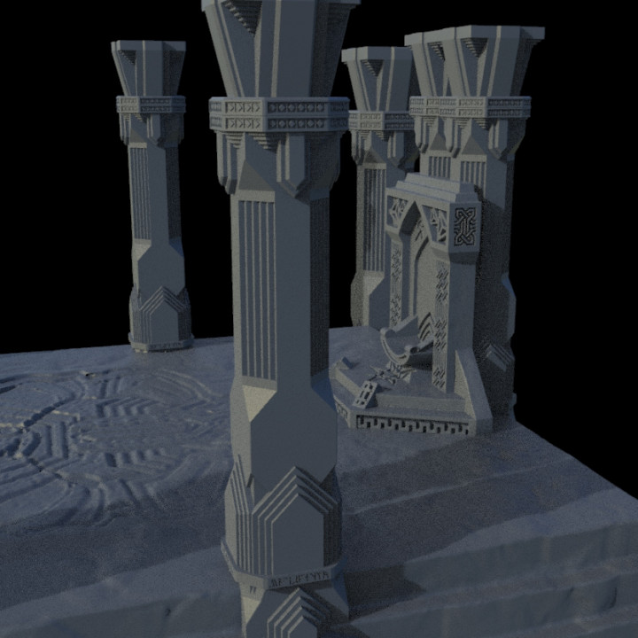 Dwarven temple for wargames image