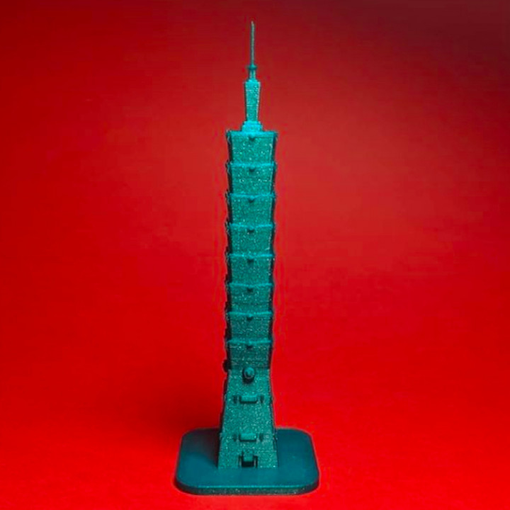 3D Printable Taipei 101 - Taiwan by MiniWorld3D