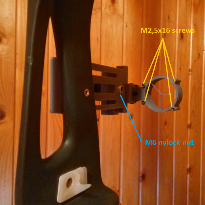 Adjustable bowsight for recurve bow image