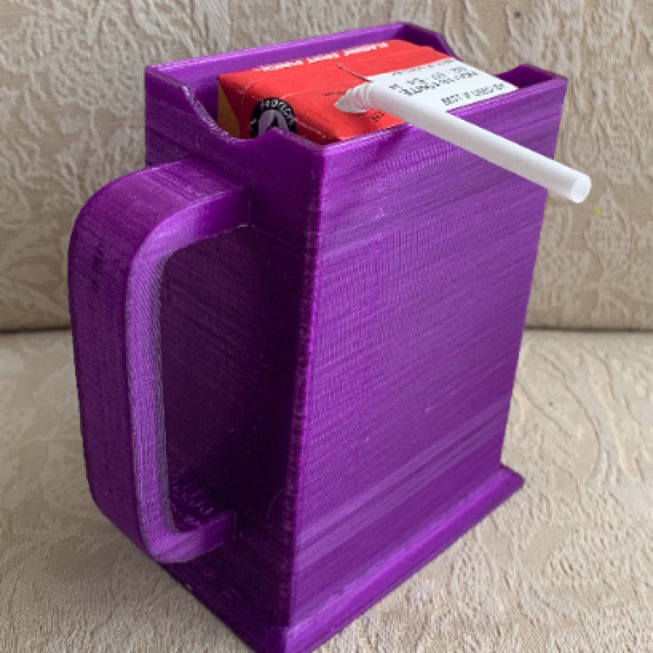 3D Printable Juice Box holder by Paul Gerth