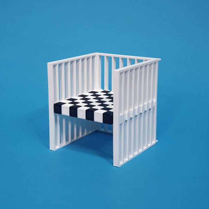 Koloman Moser Armchair - 3D Printed Furniture image