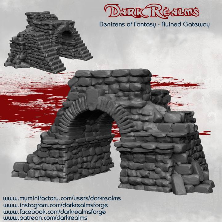 Dark Realms Denizens of Fantasy - Ruined Gateway image