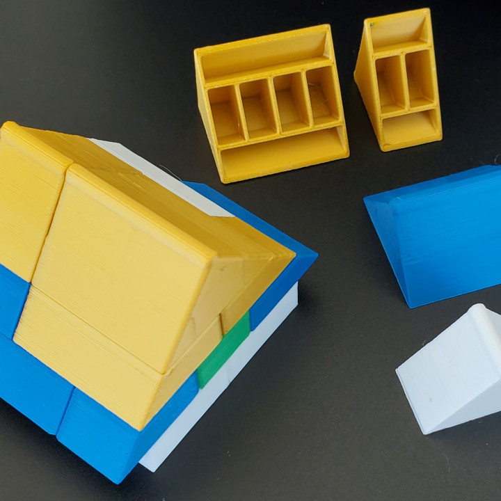 Montini Building Bricks Roof Pieces (Lego Compatible) image