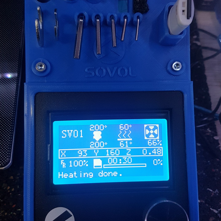 Sovol SV01 tool holder and monitor cover image