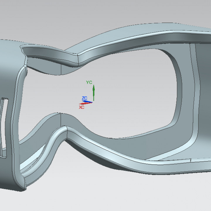 Protective goggle with filter design image