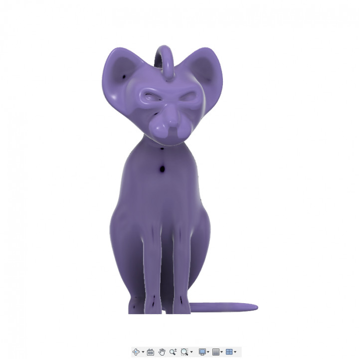 Funky Cat Pendant Figurine image
