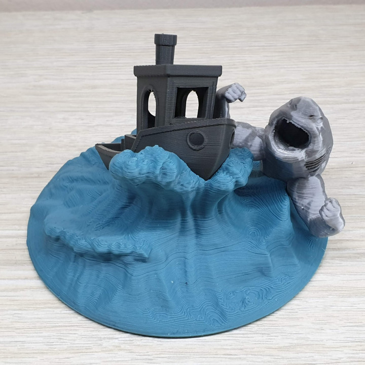 3D Benchy and the Silver Shark image