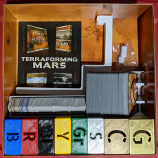 Picture of print of Terraforming Mars Board Game Insert