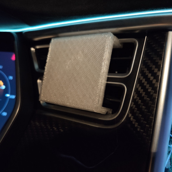 Tesla model S phone holder vent image