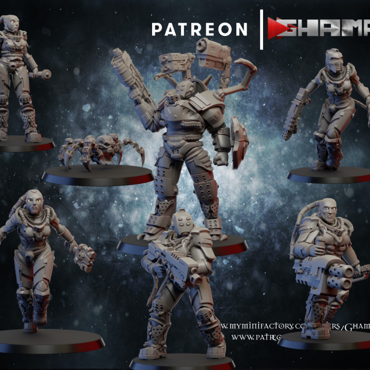 sci-fi warriors squad