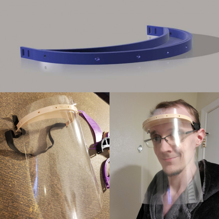 Laser Free Face Shield / face Mask frame. image