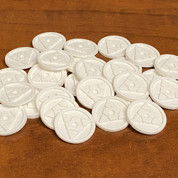 3D Printable Yugioh Spell Counters by Erik Chamber