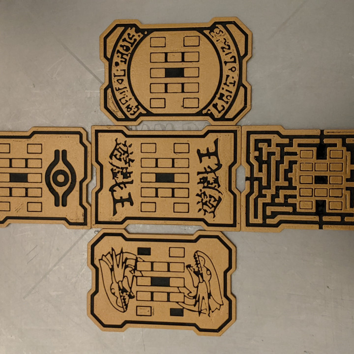 3D Print of Yugioh Field Center Cards by Theskex