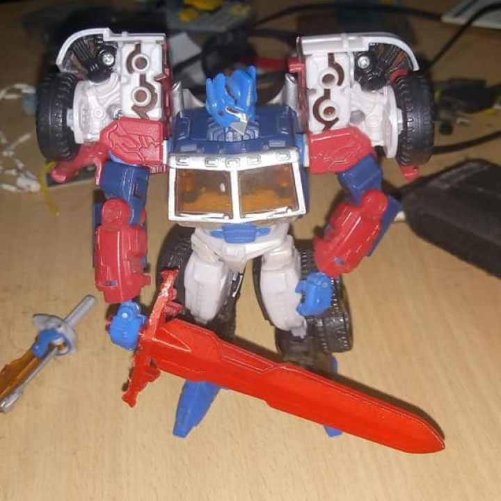Transformers Sword G2 syle Optimus Prime 5mm handle image