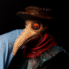 Picture of print of Plague Doctor [Pre-Supported]