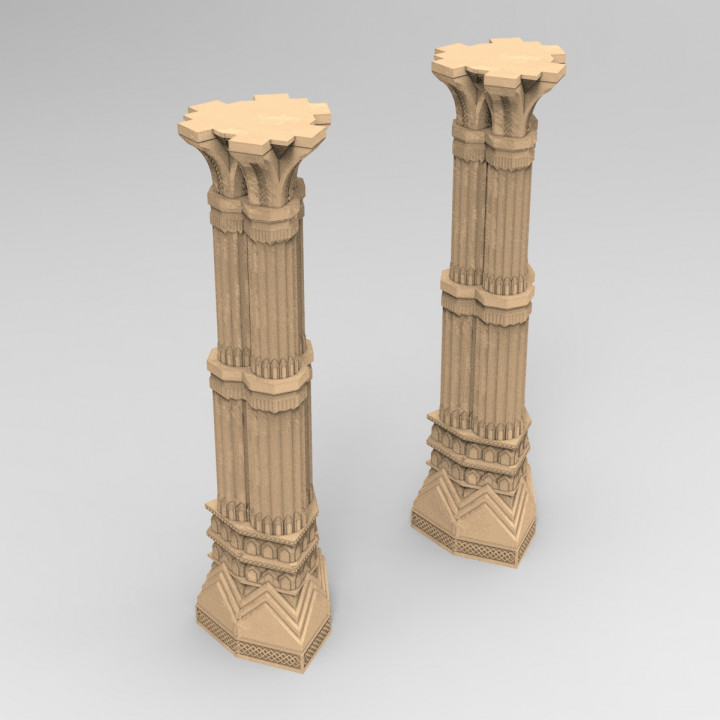 3D Printable 3D printable pillar for dwarf mine by Proxywars