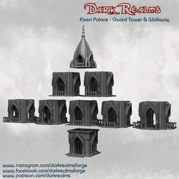 Dark Realms Elven Scenery - Guard Tower image