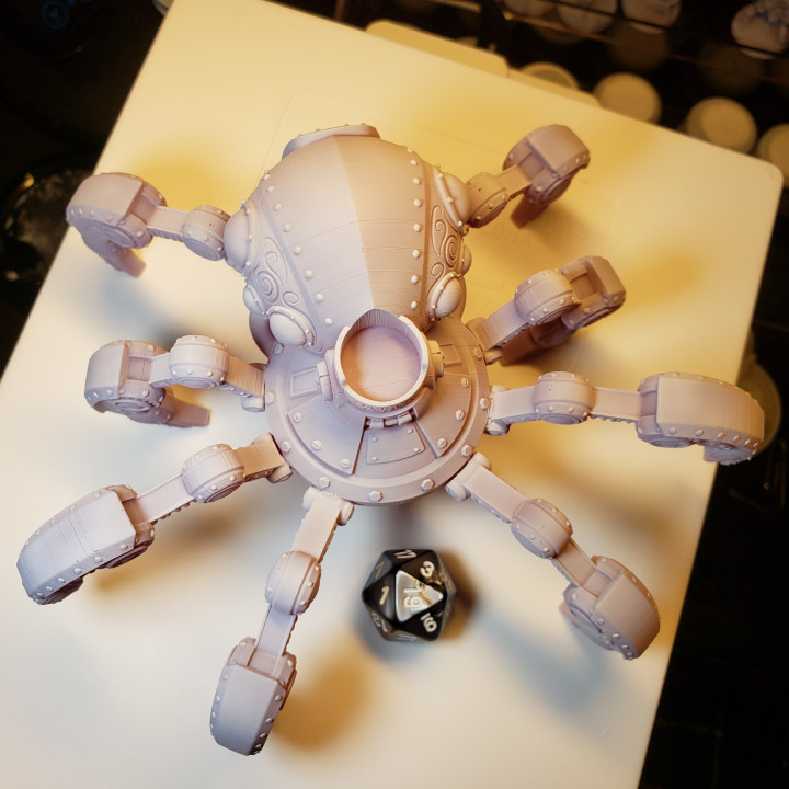 Giant Steampunk Mech Spider (15mm based mini mountable) (Presupported) image