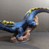 Giant Lizard mounted and unmounted print image