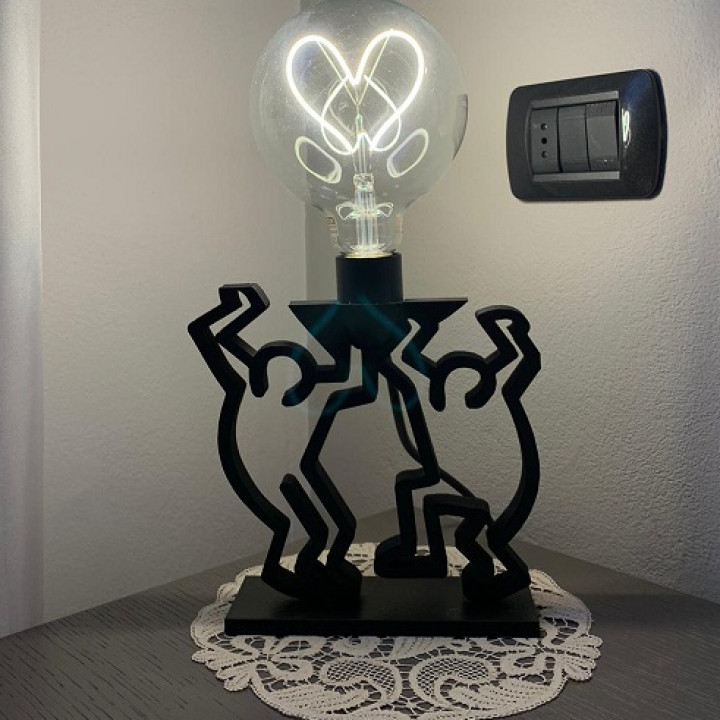 Keith Haring style lamp image