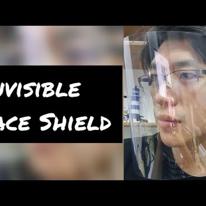 Invisible face shield for people with glasses image