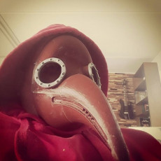 Picture of print of Plague Doctor Mask - Flat edges for easier printing