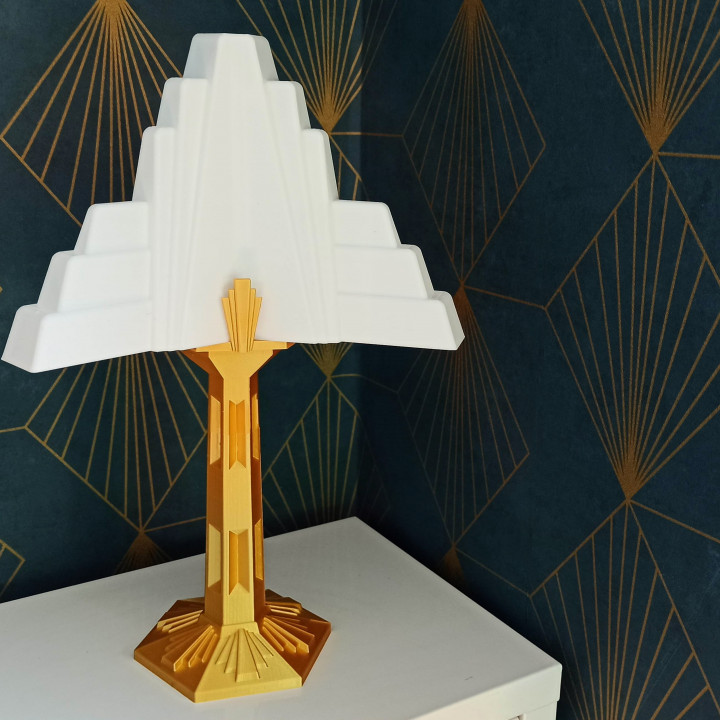 3D Printable Art deco mood lamp by spyfox.3d.printing