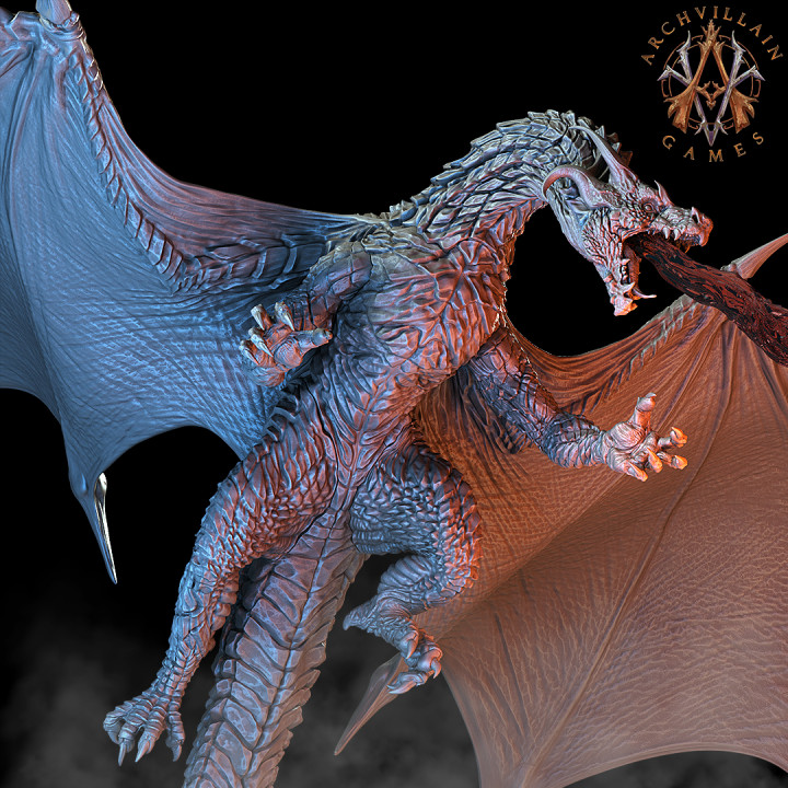 3D Printable Neverishka, Elder Dragon by Archvillain Games