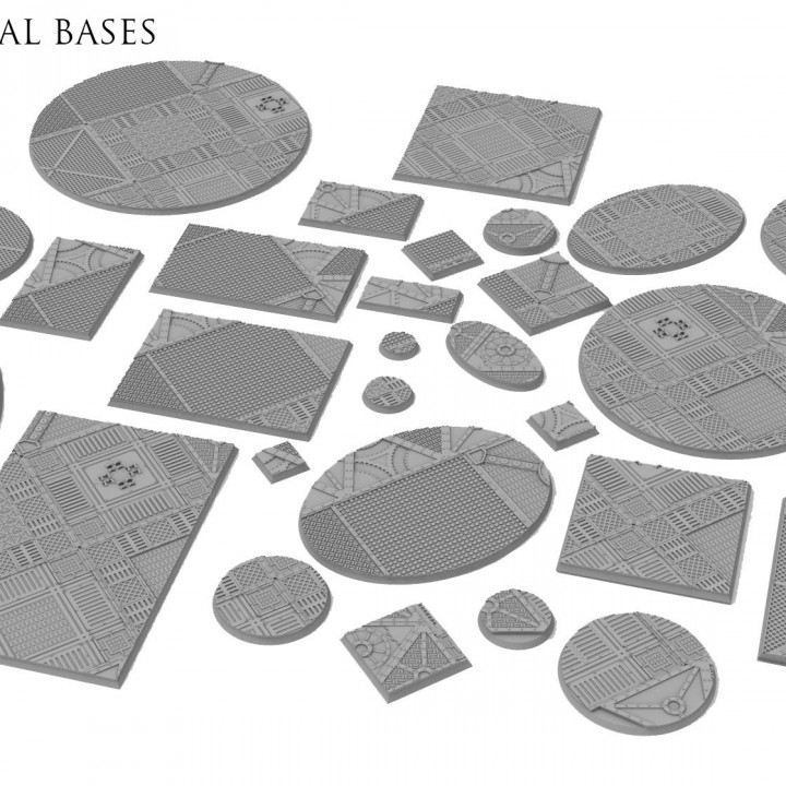 Sci-fi industrial bases all sizes all shapes image