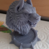 Werewolf bust pre-supported print image