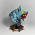 Werewolf bust pre-supported print image