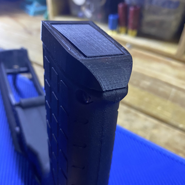3D Printable Keltec KSG Pistol Grip end Cap by Charles T Reiser