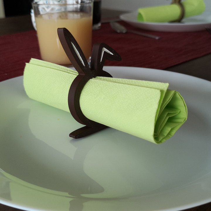 Serviette Ring Easter Bunny image