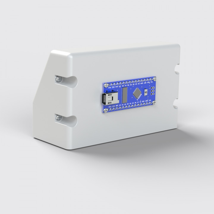 DIY Distance Meter. Arduino, Ultrasonic range finder, LCD image