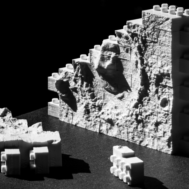 Montini NASA Mars Gale Crater Wall Set (Lego Compatible) image
