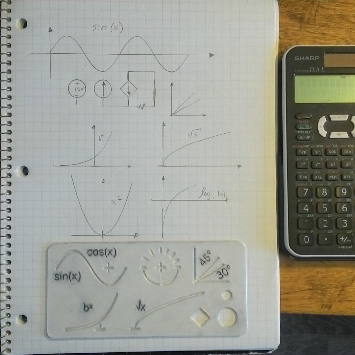 Math Stencil and Engineering image